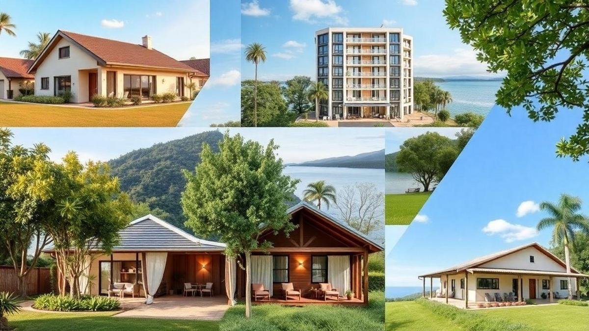 Tipos de propriedades e suas locações Tipos de propriedades e suas locações